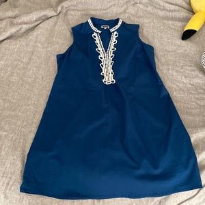 Mud pie shift dress Blue L(12-14)